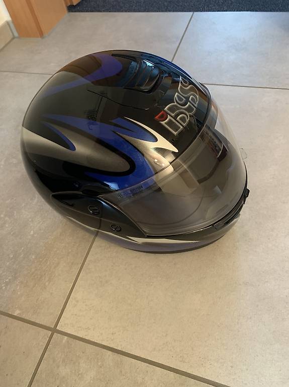Integralhelm iXS HX 212, schwarz-blau-weiss
