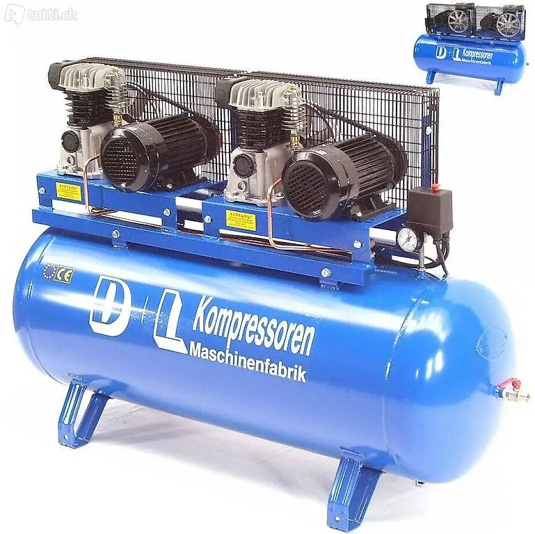 Druckluftkompressor Duo 900L 2x450/11/150D 6PS 400V Kolben