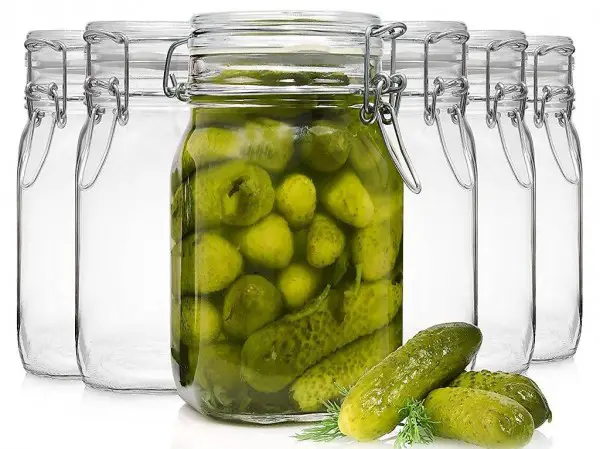  Gläser mit Bügelverschluss 6 teilig