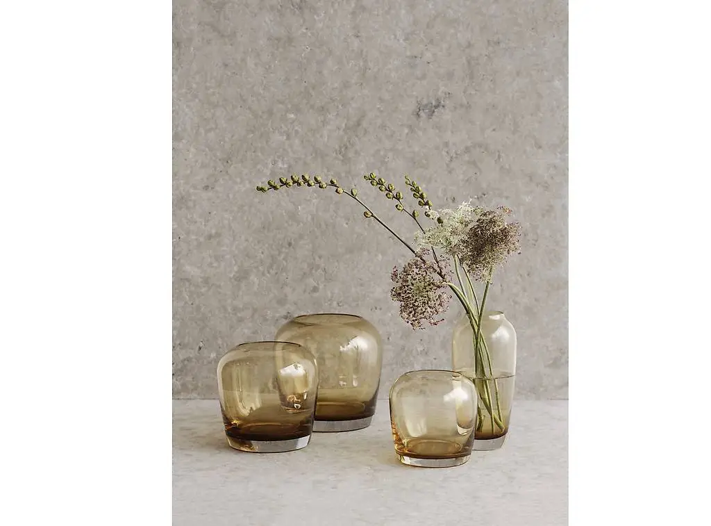 BLOMUS 4-tlg Vasen-Set LETA, Farbe Tan