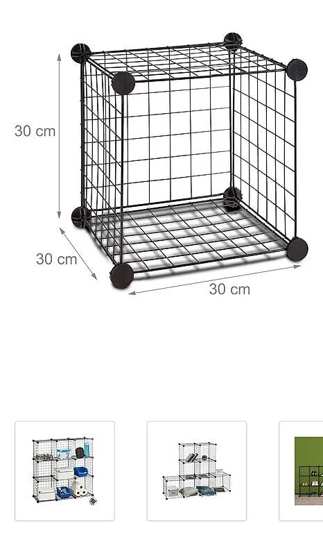 Steckrgal Gitterwürfel