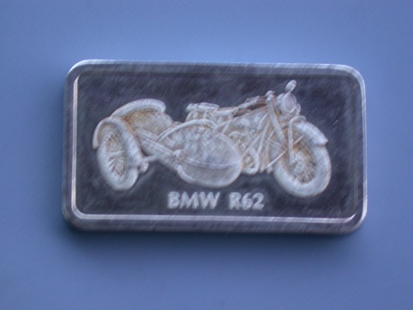 Silberbarren 1 Unze BMW mit Beiwagen