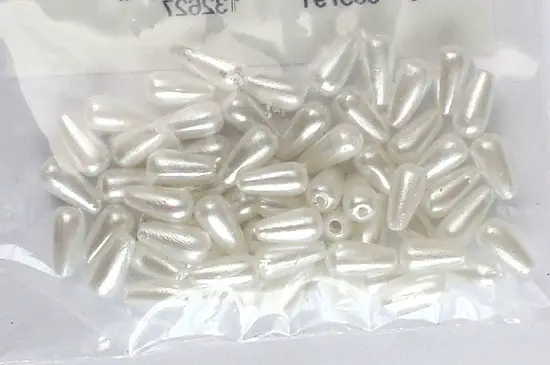 Tropfen Perle weiss 144Stk.