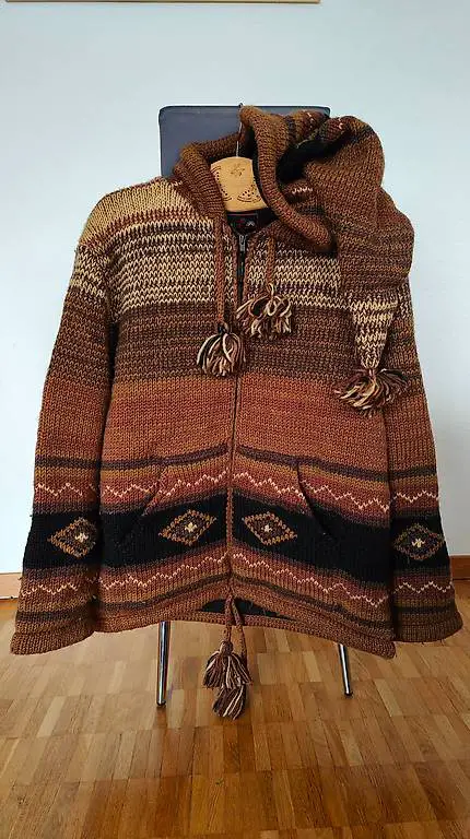 *NEU* MERLIN - Wolljacke mit Zipfelmütze Gr.L