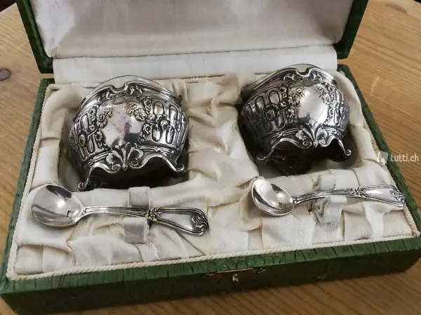  Antikes Salt Set aus Paris
