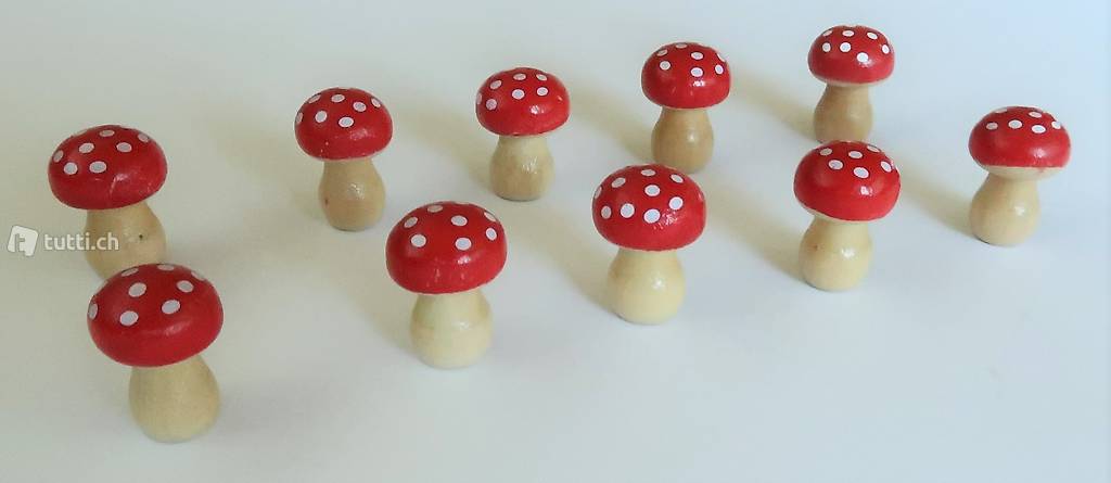 Holz Pilze Natur 20er Pkg