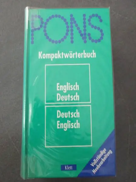 Pons Kompaktwörterbuch Englisch