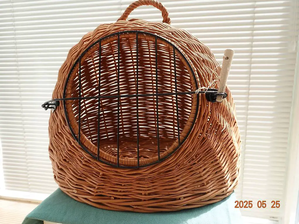 Katzenkorb, aus Weide, Transport Korb, Schlafhöhle
