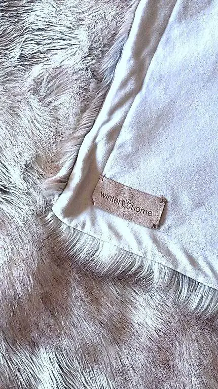 Kunstfell-Decke/Plaid von Winter-Home 104x200cm