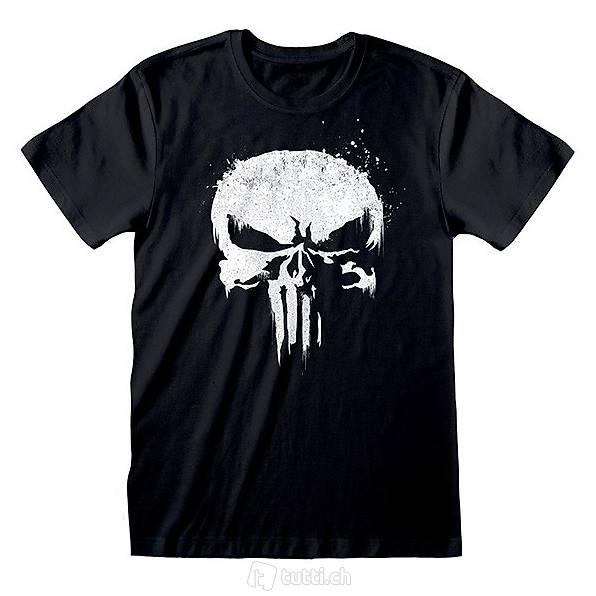  Marvel: Punisher TV-Logo - Schwarz - T-Shirt