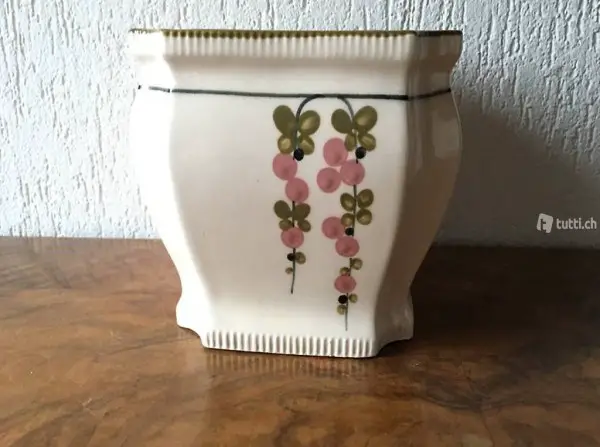 Pflanzentopf/Blumentopf aus Porzellan (vintage/handbemalt)