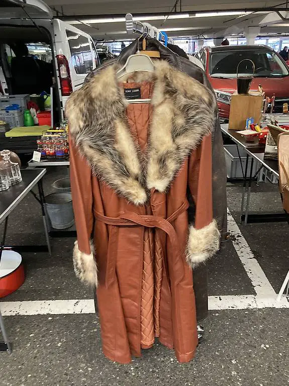 Ledermantel 70er Jahre Vintage