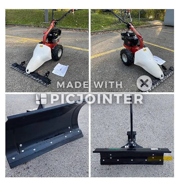 Balkenmäher mit Schneepflug