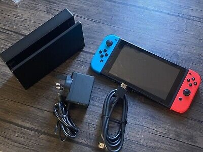 Nintendo Switch Switch V2 Console - Neon Blue/Neon Red