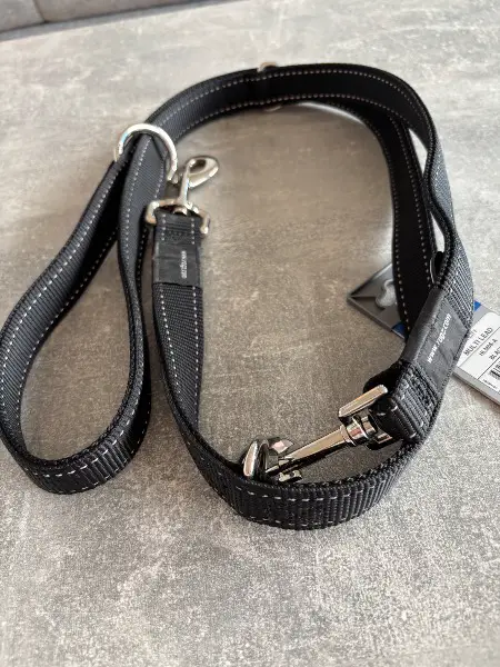 Neue Hundeleine schwarz