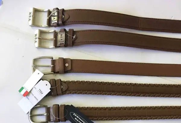 Echte Ledergürtel 110-130 cm braun & schwarz Hosengurt