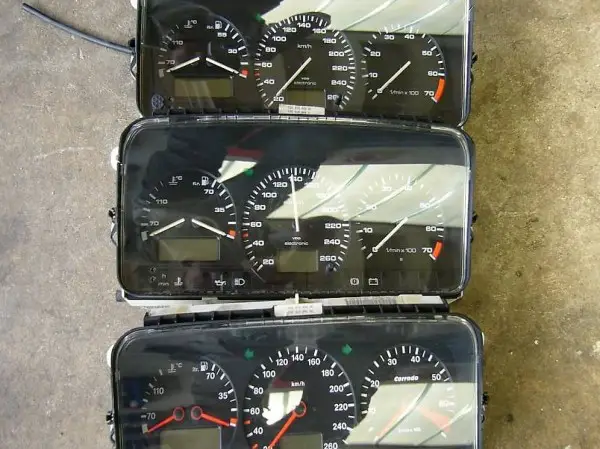 Alle 8versch.Tacho zu Corrado 16V VR6 G60