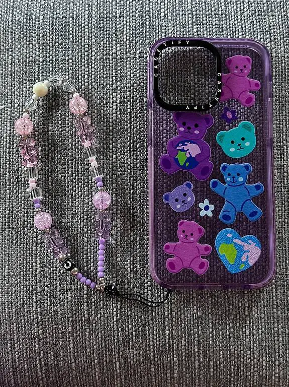 Handyhülle mit schöner Handykette für iPhone 14 Pro Max