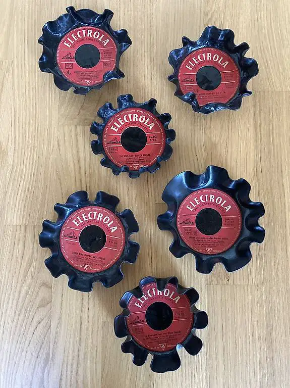 Schalen aus Vinylplatten