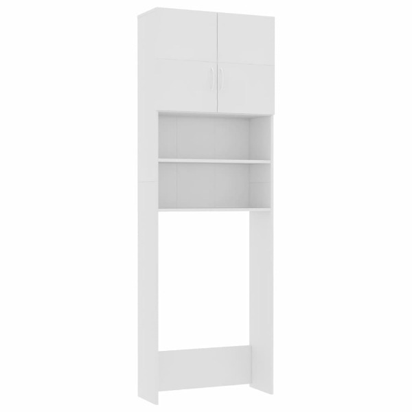  Waschmaschinenschrank Weiss 64×25, 5×190 cm Spanplatte