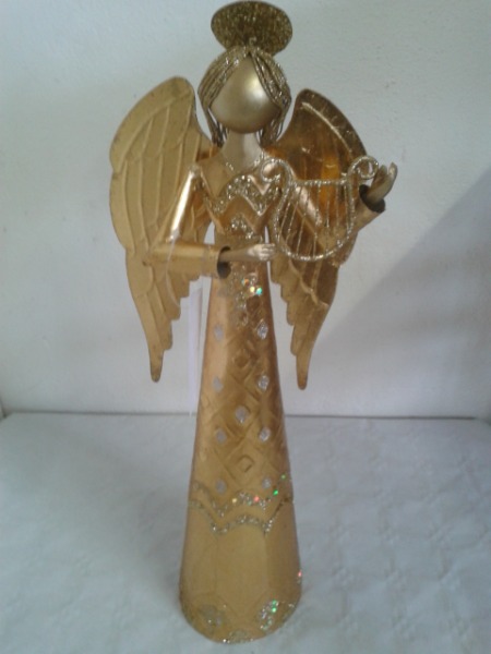 Engel mit Harfe (Handarbeit)