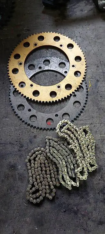 Kart Ketten und Ritzel