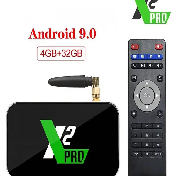  X2 Pro 4 GB RAM DDR4 32 GB Smart Android 9.0 TV-Box