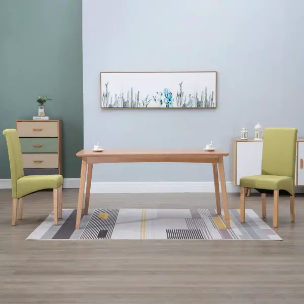  Esszimmerstühle 2 Stk. Grün Stoff 029