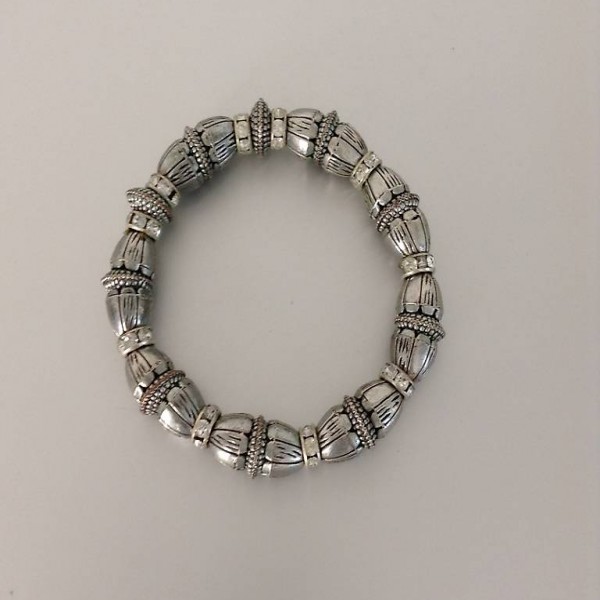 Armband, Bracelett Metallic-Look, Brillanten