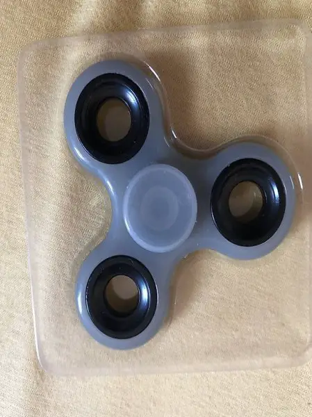 Hand Spinner grau Stress Relief Spielzeug ADHS