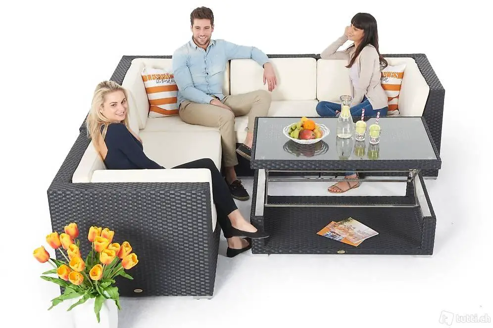  Rattan Loungesofa