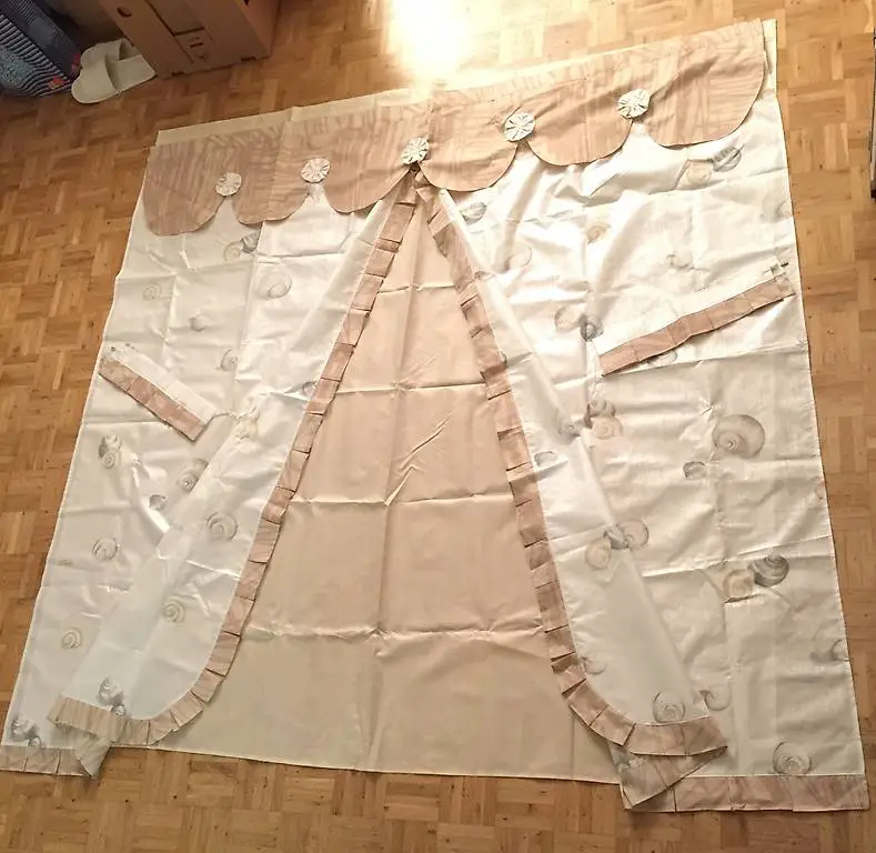 Neu Badewannevorhang/ Duschvorhang Handmade