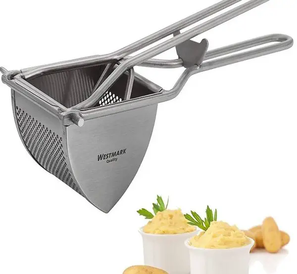  Kartoffelpresse, Mit Rund-Lochung, Rostfreier Edelstahl