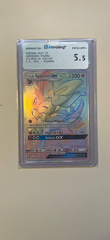 Carta pokemon gradata 5.5