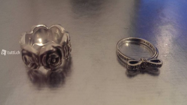 pandora,silver,argento, ring