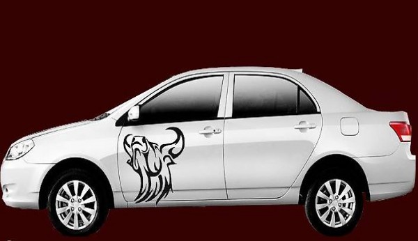  Stier Aufkleber, verschiedene Farben und Grössen