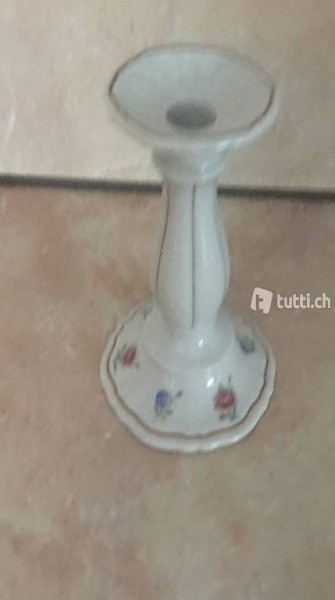 Handgemalter Porzellan Kerzenständer