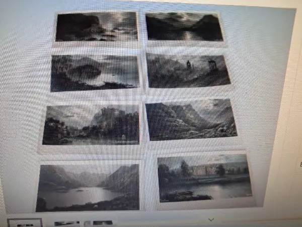 Pz 8 vecchie cartoline, colorate con firma .