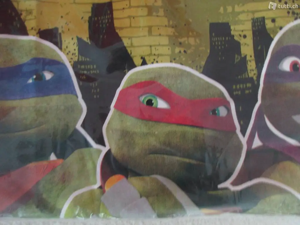 1 neues Kinder Baumwoll-Bezug inkl. Kissen? Turttles