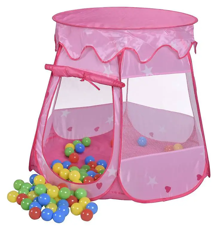 Spielzelt Bällebad pink