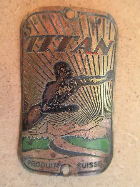 Titan Velo Steuerkopf CH Schild Emblem