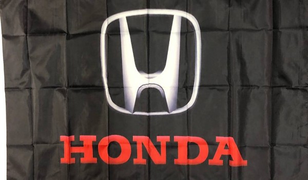 Fahne Honda 150 x 90 cm SCHWARZ BLACK CRX Type R Japan