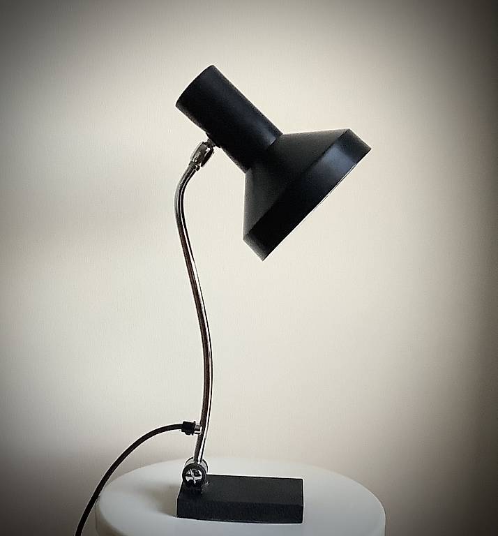 Tischlampe schwarz Retro Vintage Design 60er Jahre...