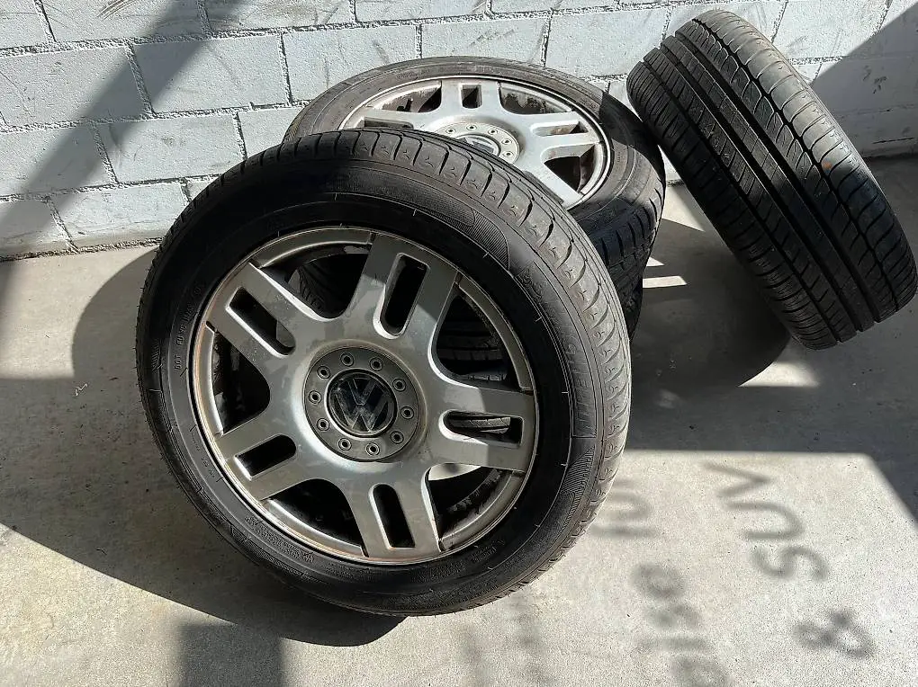 4x original alufelgen vw golf 205.55.r16 mit sommerreifen