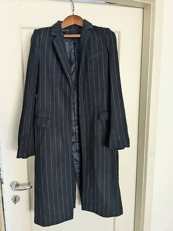 Übergangsmantel Zara dunkelblau / grau XS