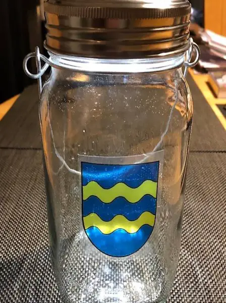 Solar Glas Laterne Goldach geeignet als Geschenk