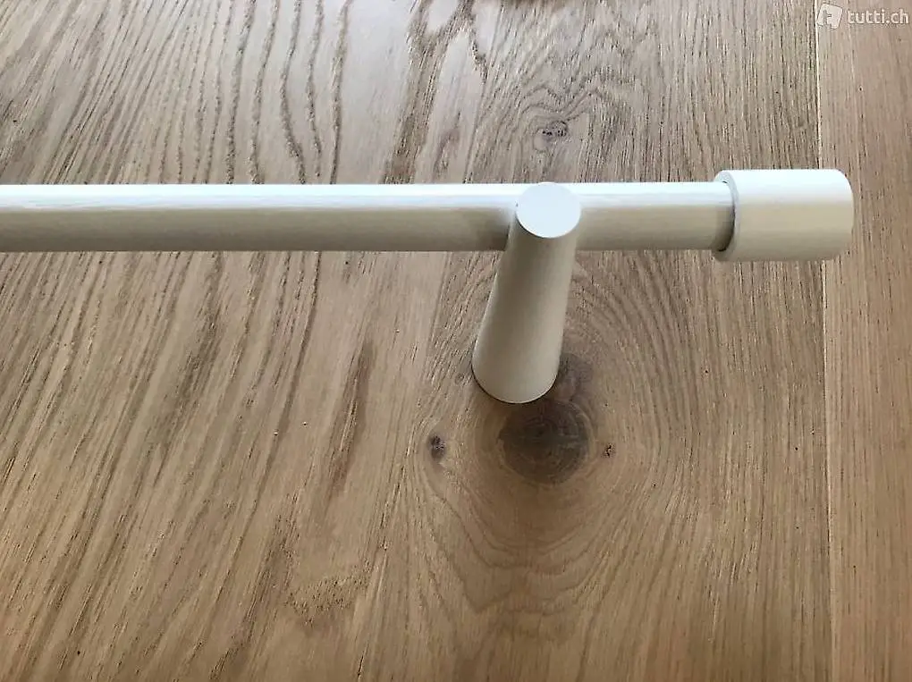 Vorhangstange weiss Holz 86cm