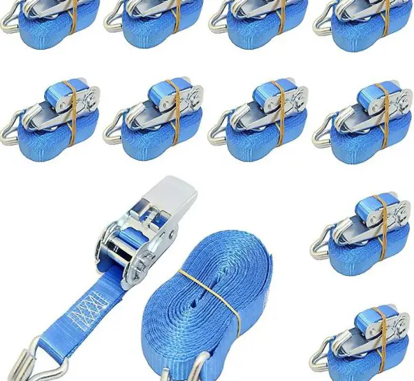  10 x Profi Spanngurte 800kg 6 Meter 0,8t