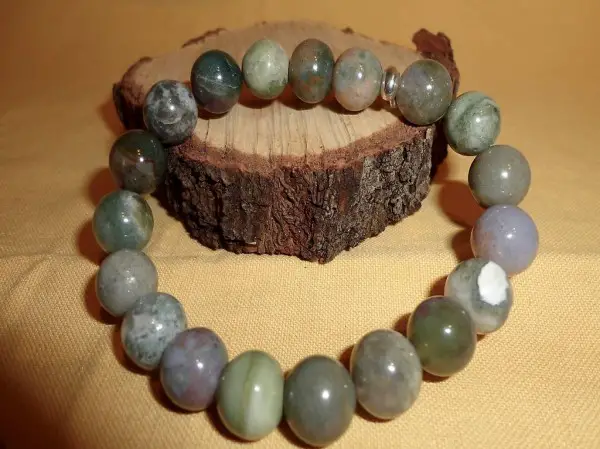 Achat, Jade, Jaspis Armband