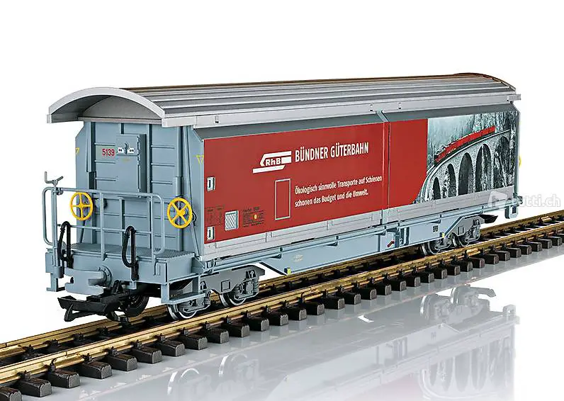  LGB Art. 48573 RhB Schiebewandwagen Hai-tvz